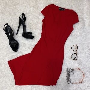 Ribbed Midi Dress